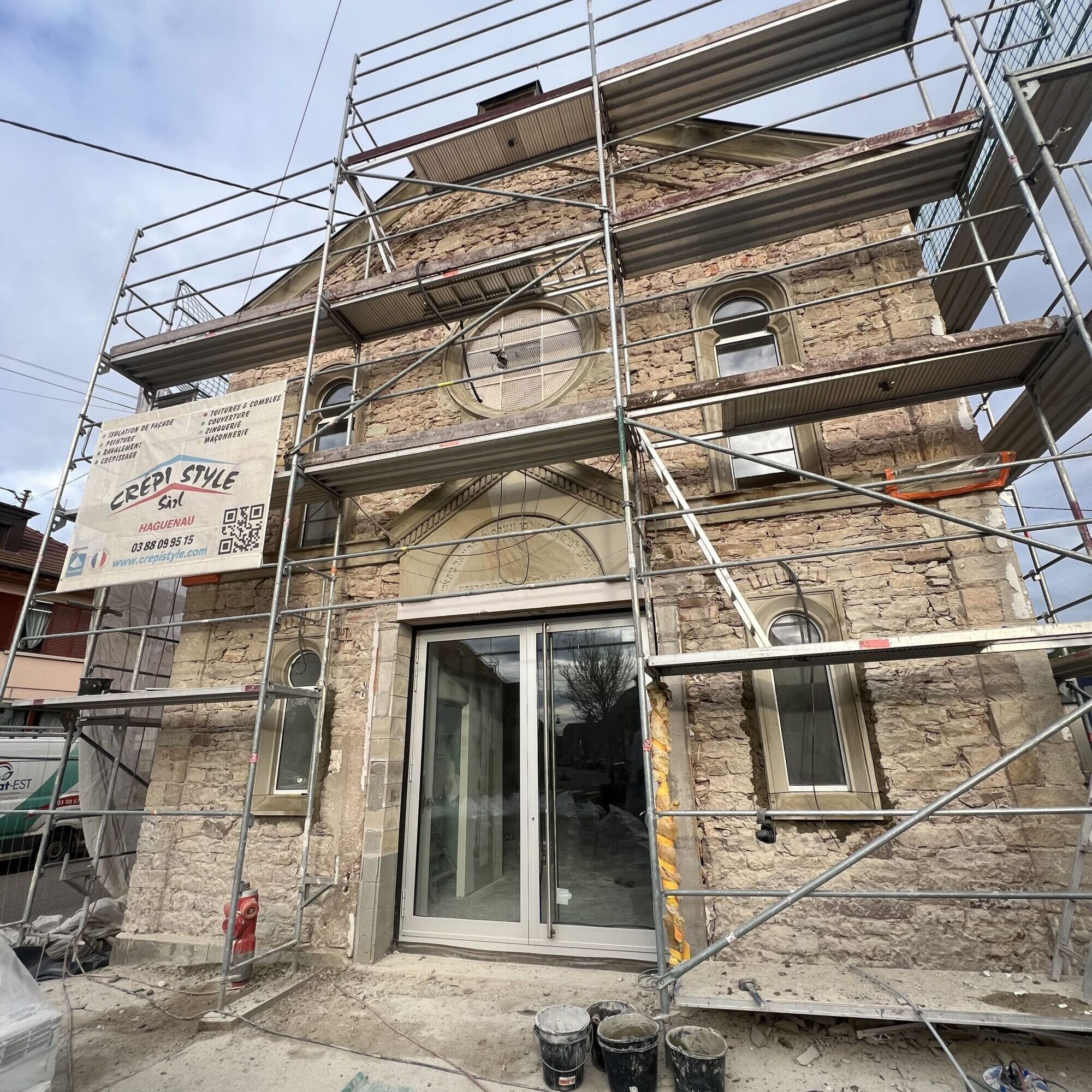 Rénovation d&#8217;une Synagogue Historique à Duppigheim (proche de Illkirch-Graffenstaden) : Une Réalisation Crépi Style Lingolsheim