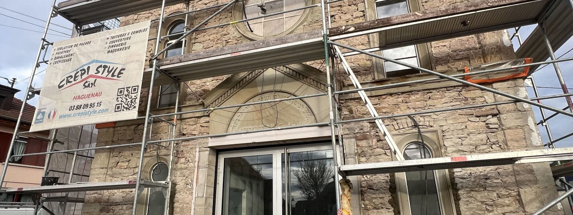 Rénovation d&#8217;une Synagogue Historique à Duppigheim (proche de Illkirch-Graffenstaden) : Une Réalisation Crépi Style Lingolsheim