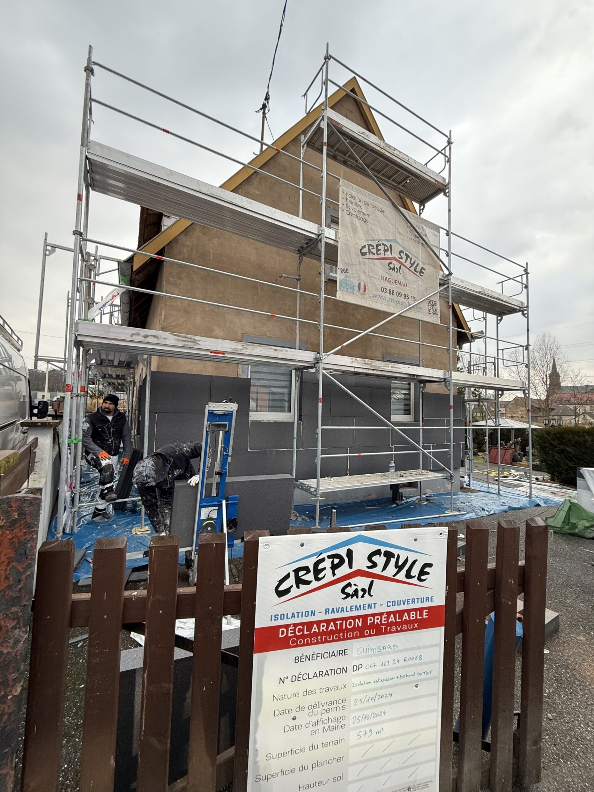 Isolation Thermique Extérieure et Travaux de Couverture à Gries (proche de Haguenau) : Un Chantier Signé Crépi Style Hœœnheim 0