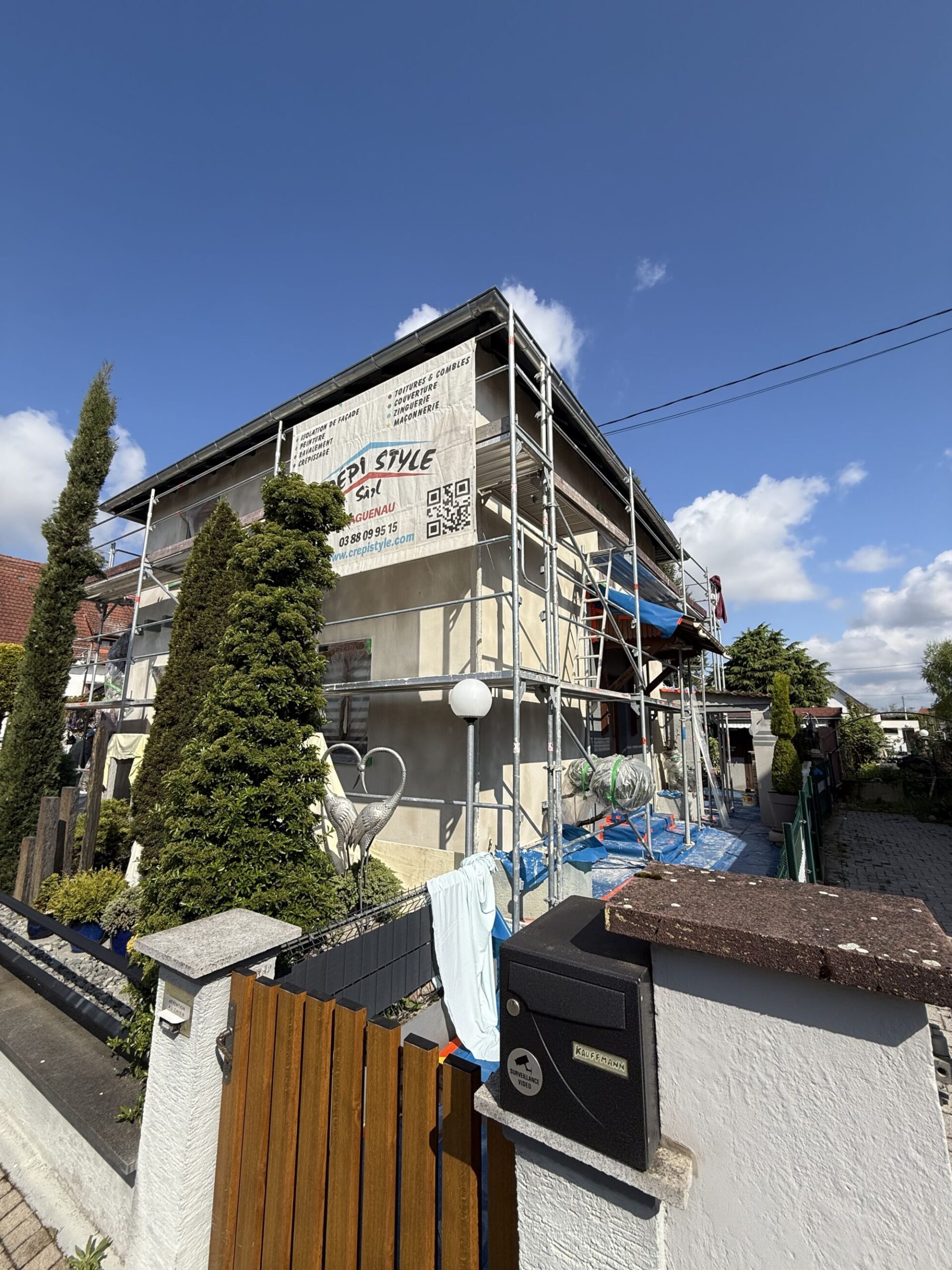 Chantier à Hoerdt (proche de Strasbourg) : Ravalement de façade et finitions haut de gamme Bischwiller 0