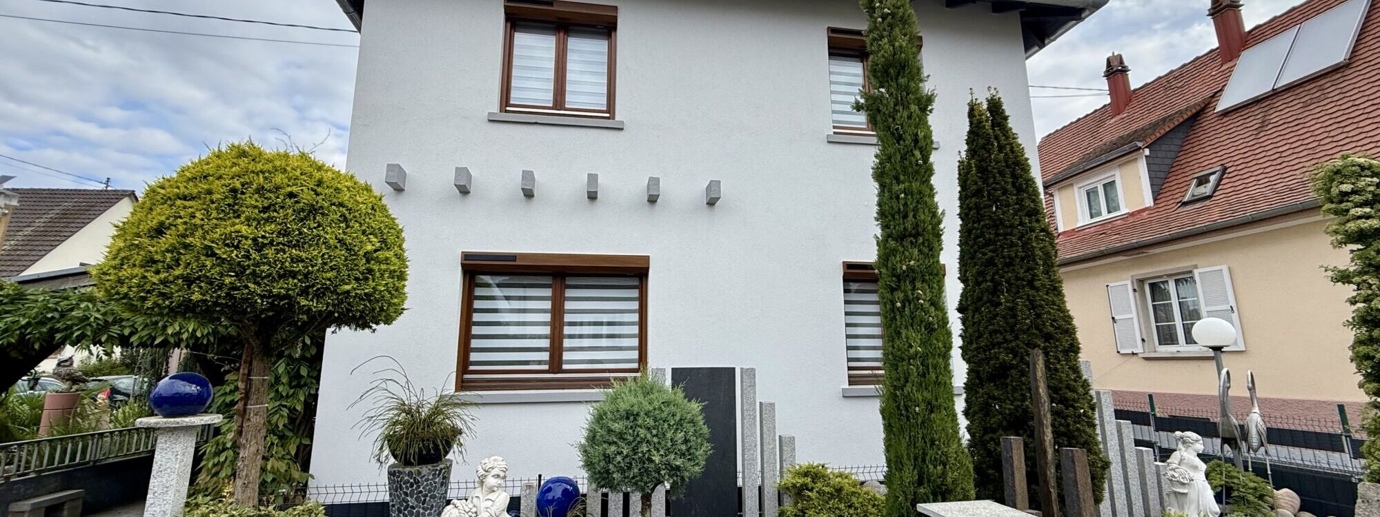 Chantier à Hoerdt (proche de Strasbourg) : Ravalement de façade et finitions haut de gamme Bischwiller